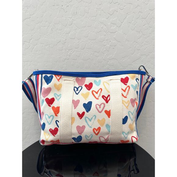 BRIGHTON | Red White And You Canvas Mini Tote Bag Purse - Picture 4 of 8